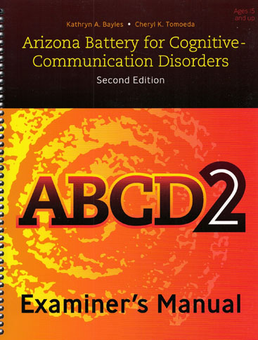 ABCD-2: Arizona Battery for Cognitive-Communication Disorders (image for) ABCD-2: Arizona Battery for Cognitive-Communication Disorders